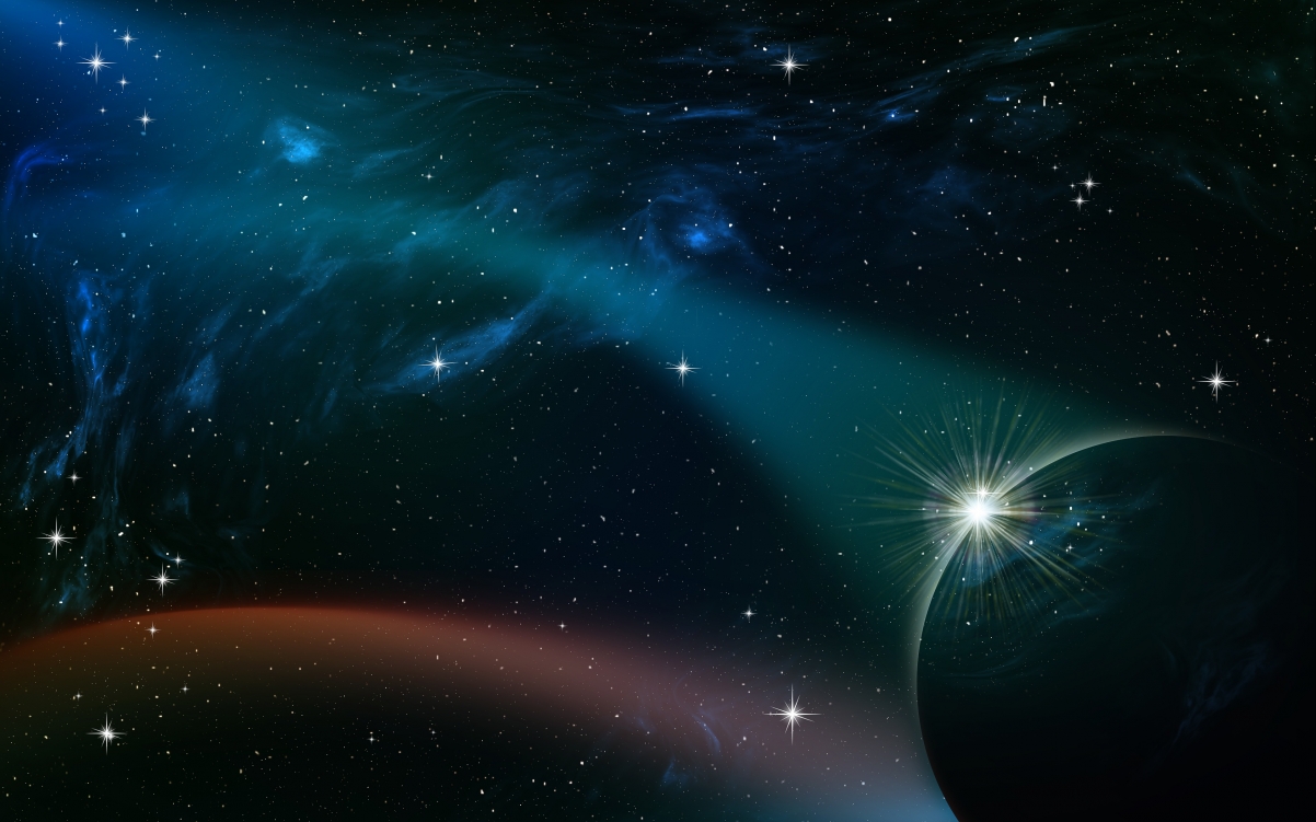 星空幻想，行星、星座与星星设计，高清4K背景壁纸，3840x2400免费下载