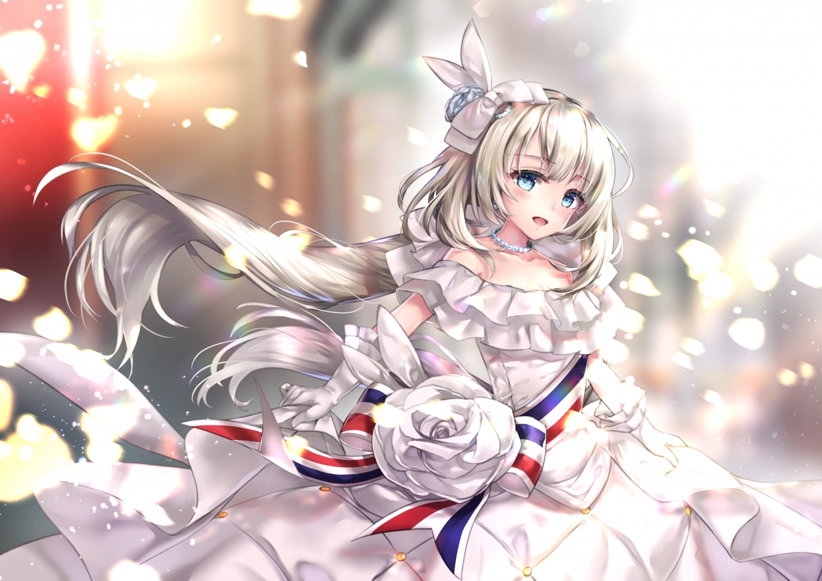 命运/FGO 少女白裙倩影，超高清4K动漫壁纸，惊艳细节尽在眼前，免费下载！