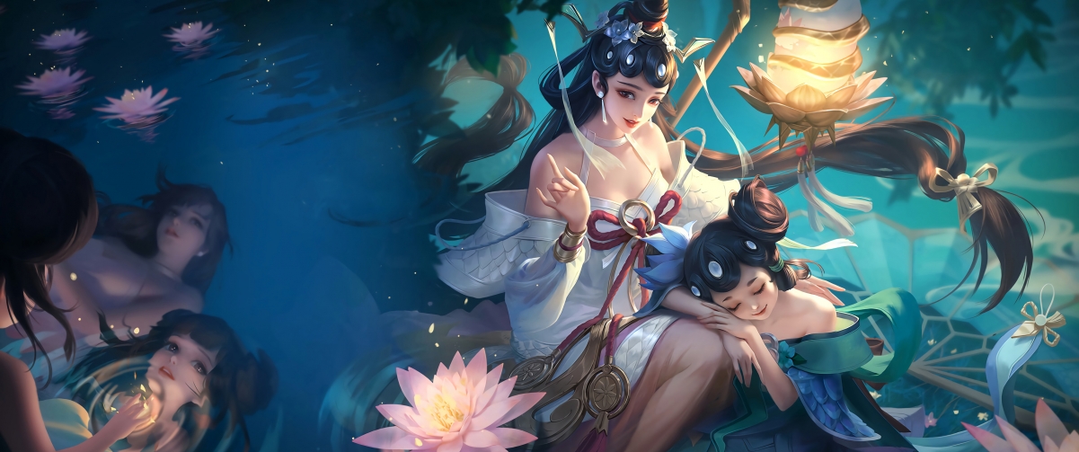 王者荣耀白蛇大乔，惊艳4K壁纸，3440x1440超清下载