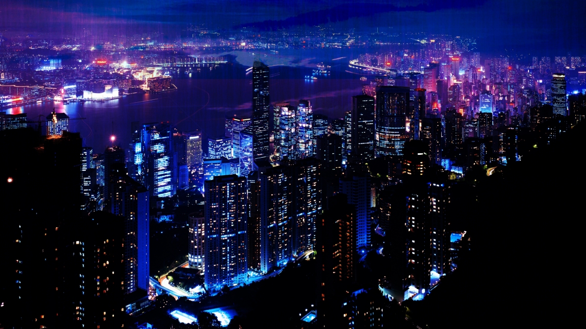 夜城摩天盛景，超高清4K风景壁纸，3840x2160分辨率下载