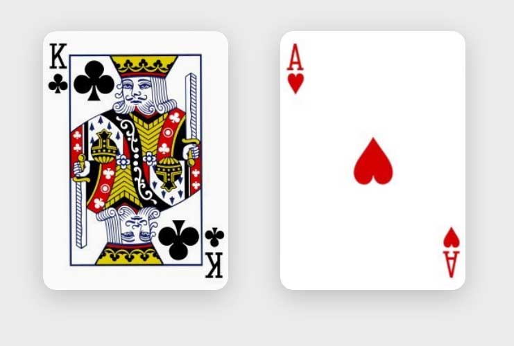 css3扑克卡片翻转特效