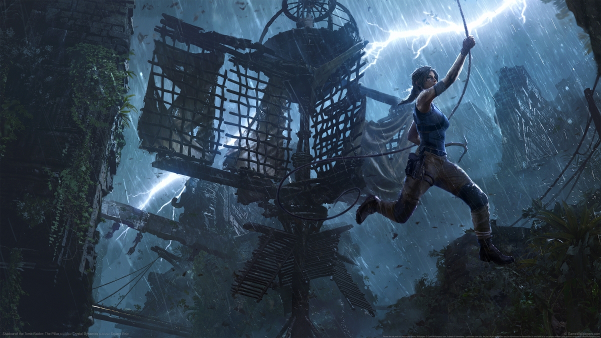 古墓丽影暗影Shadow of the Tomb Raider 4K超高清壁纸，The Pillar精美游戏图片，3840x2160分辨率，免费下载