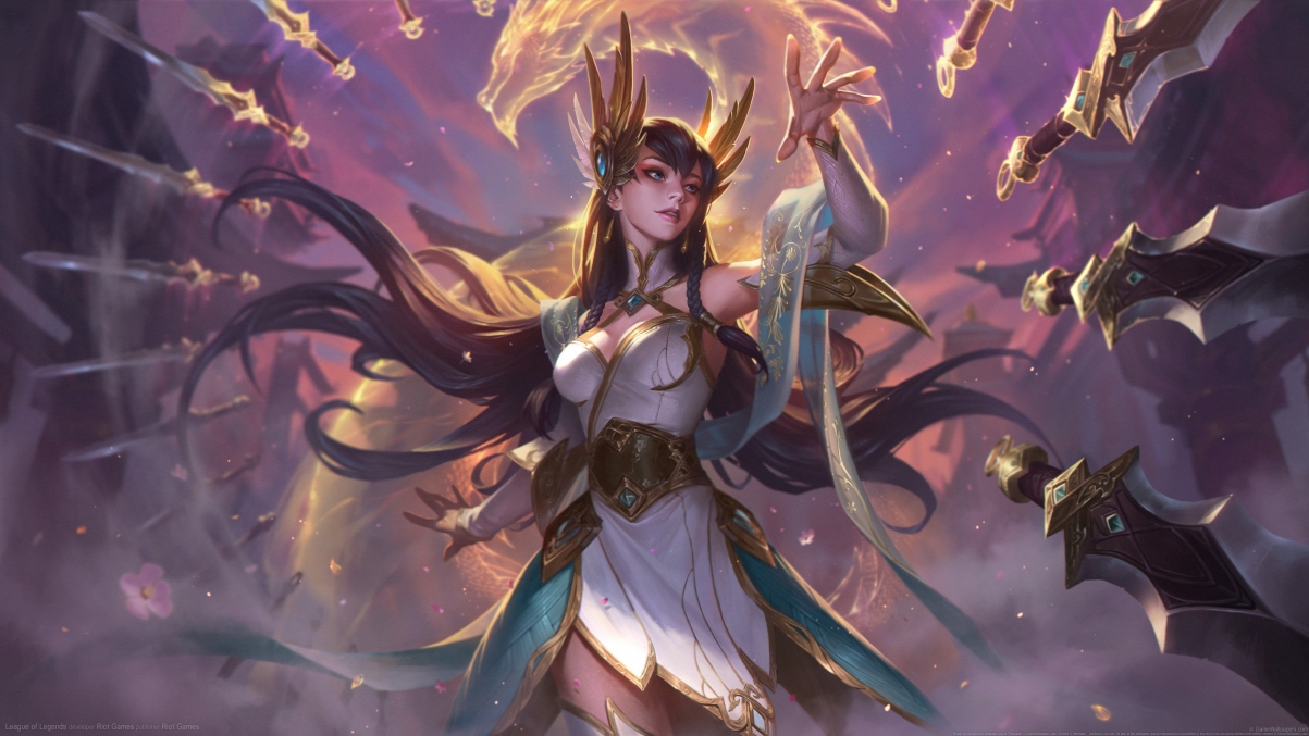 英雄联盟玉剑传说，舞剑仙绝美壁纸，4K超清5120x2880，免费下载！