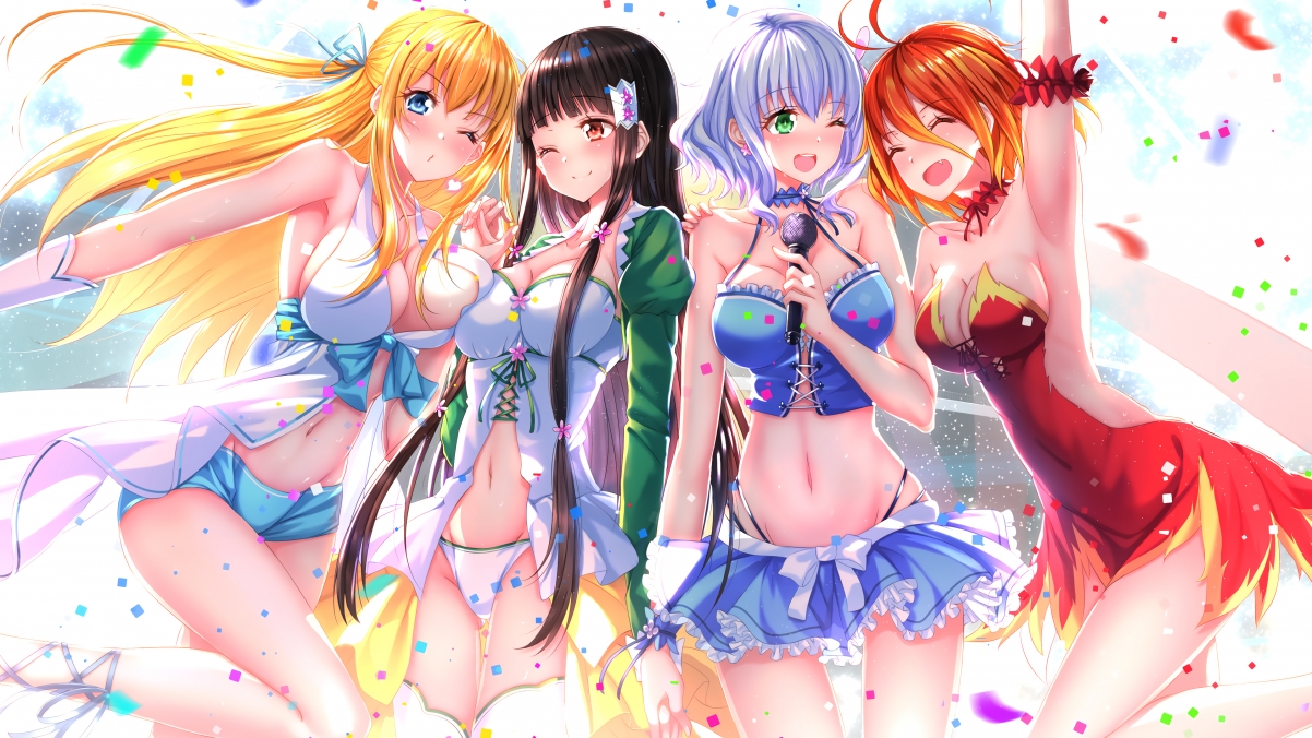 二次元性感比基尼少女精选，4K超清壁纸，3840x2160分辨率，下载尽享视觉盛宴！