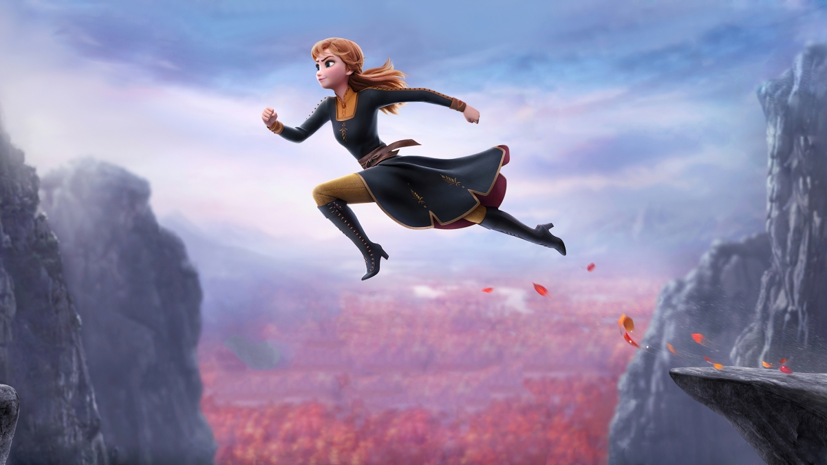 《冰雪奇缘2》安娜绝美4K壁纸，高清3840x2160分辨率，影视级画质，免费下载！
