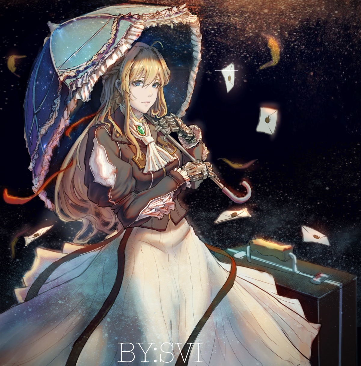 紫罗兰永恒花园绝美人物4K超清壁纸，适配手机屏保，3441x3488高清大图下载