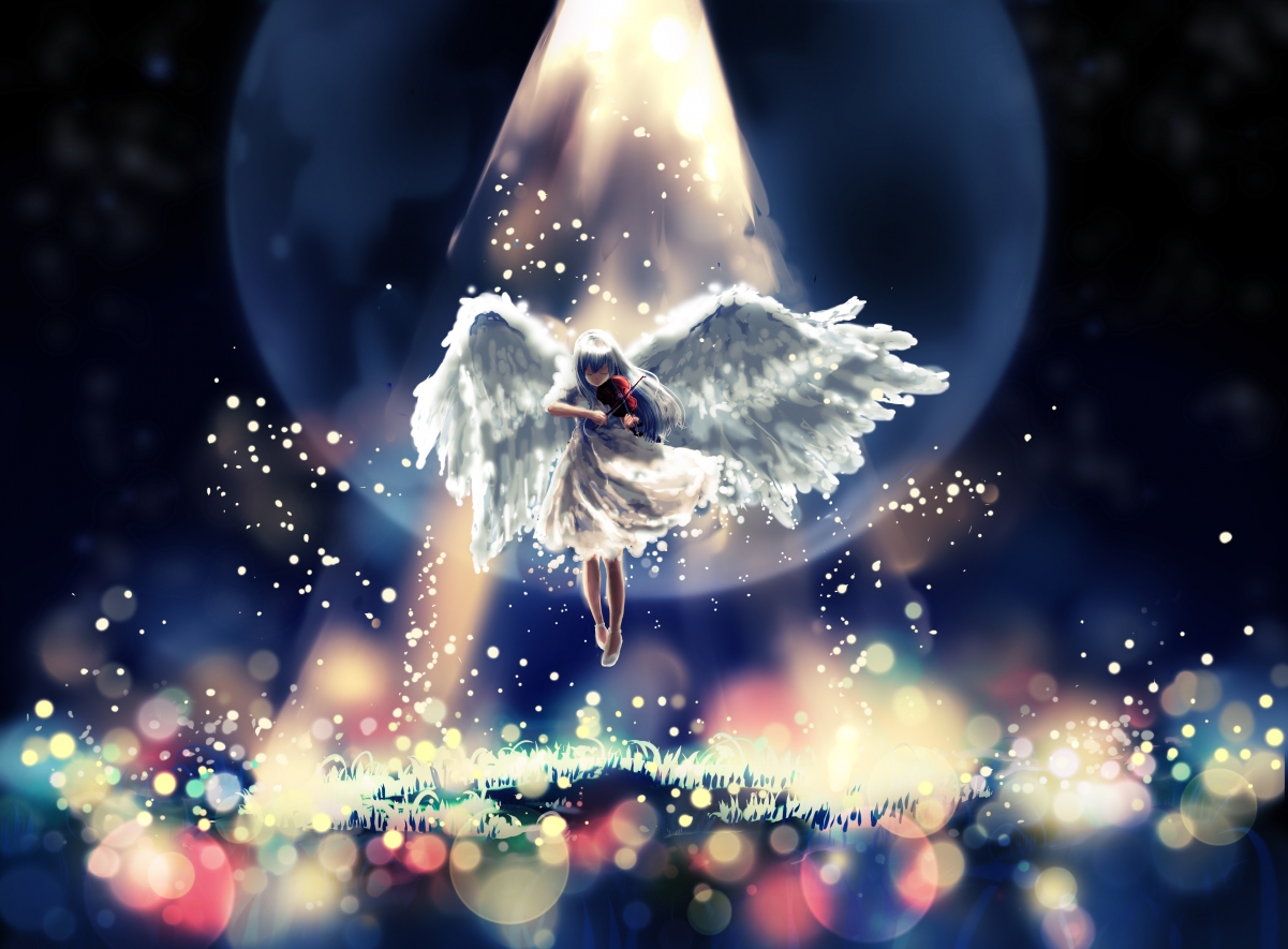 小天使萤火虫摇篮曲，绝美4K动漫壁纸，高清3850x2836大图下载