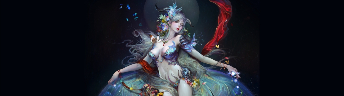 完美世界游戏女神，绝美4K高清壁纸，5120x1440超清大图下载