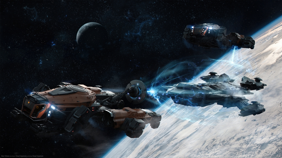 《星际公民》4K高清壁纸，太空战机炫酷图片，3840x2160分辨率免费下载