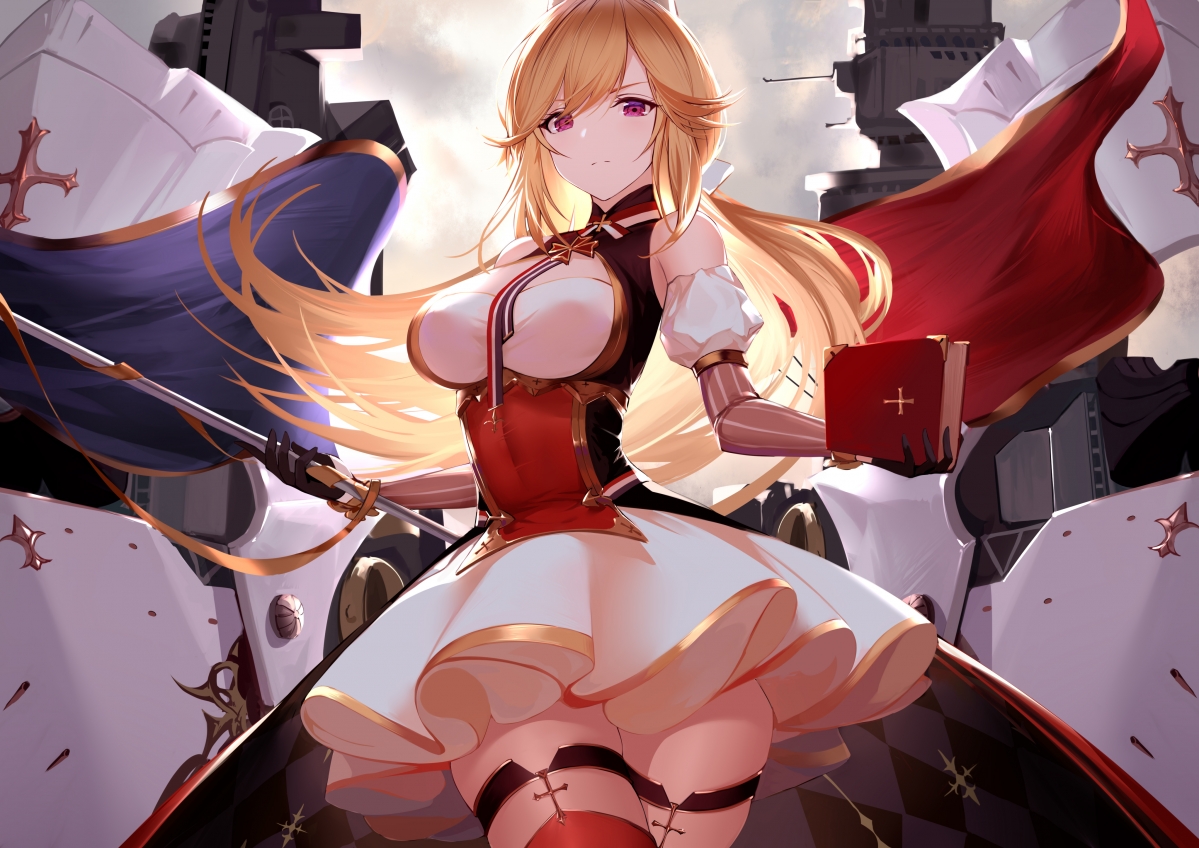 黎塞留绝美壁纸，4K高清动漫美女，碧蓝航线专属，超高清4093x2894下载