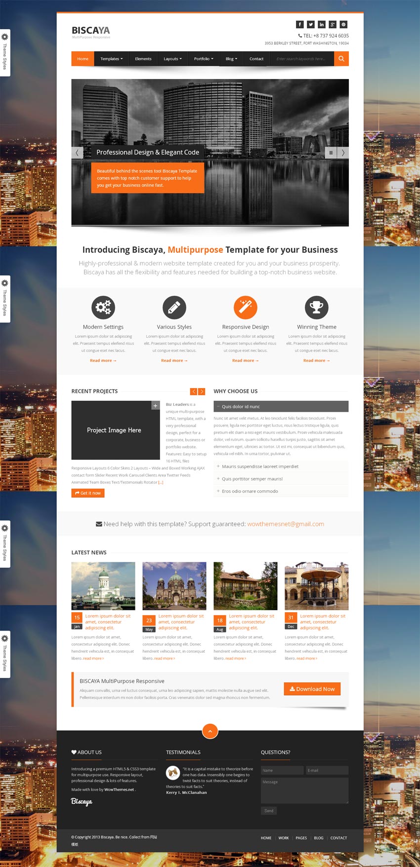 html5 css3响应式网站模板_bootstrap网站模板html整站下载