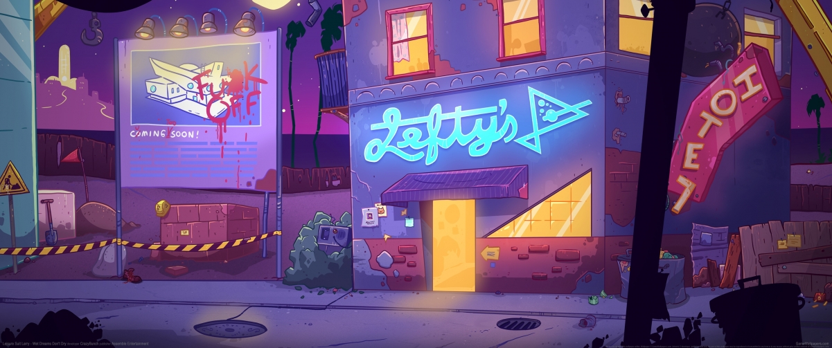 Leisure Suit Larry 4K游戏壁纸，高清Wet Dreams Dont Dry 3440x1440壁纸下载