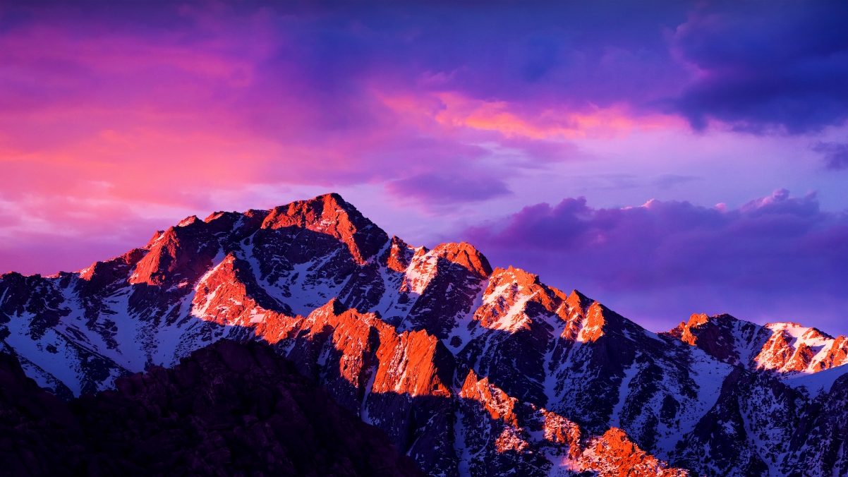 苹果Mac绝美山峰4K风景壁纸，高清3840x2160大图，一键下载！