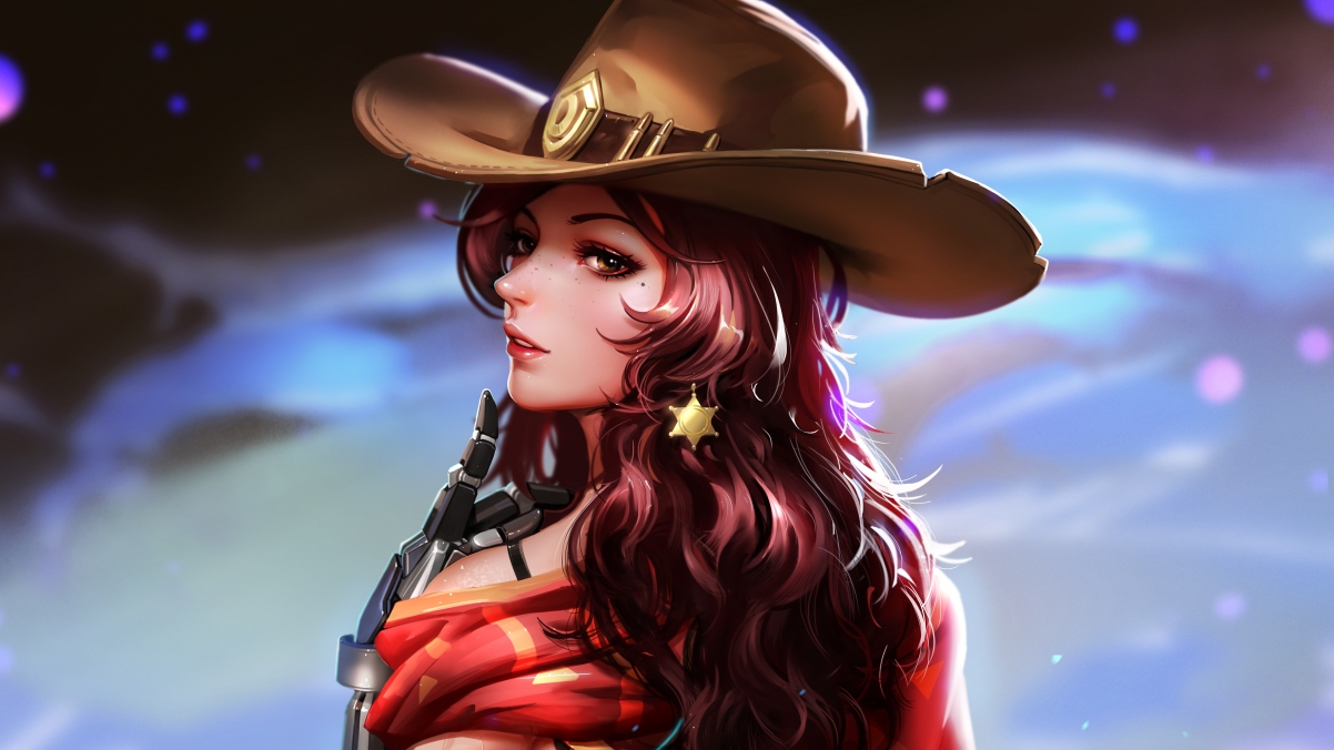 守望先锋女版麦克雷惊艳登场！4K超高清壁纸，3840x2160分辨率，一键下载！