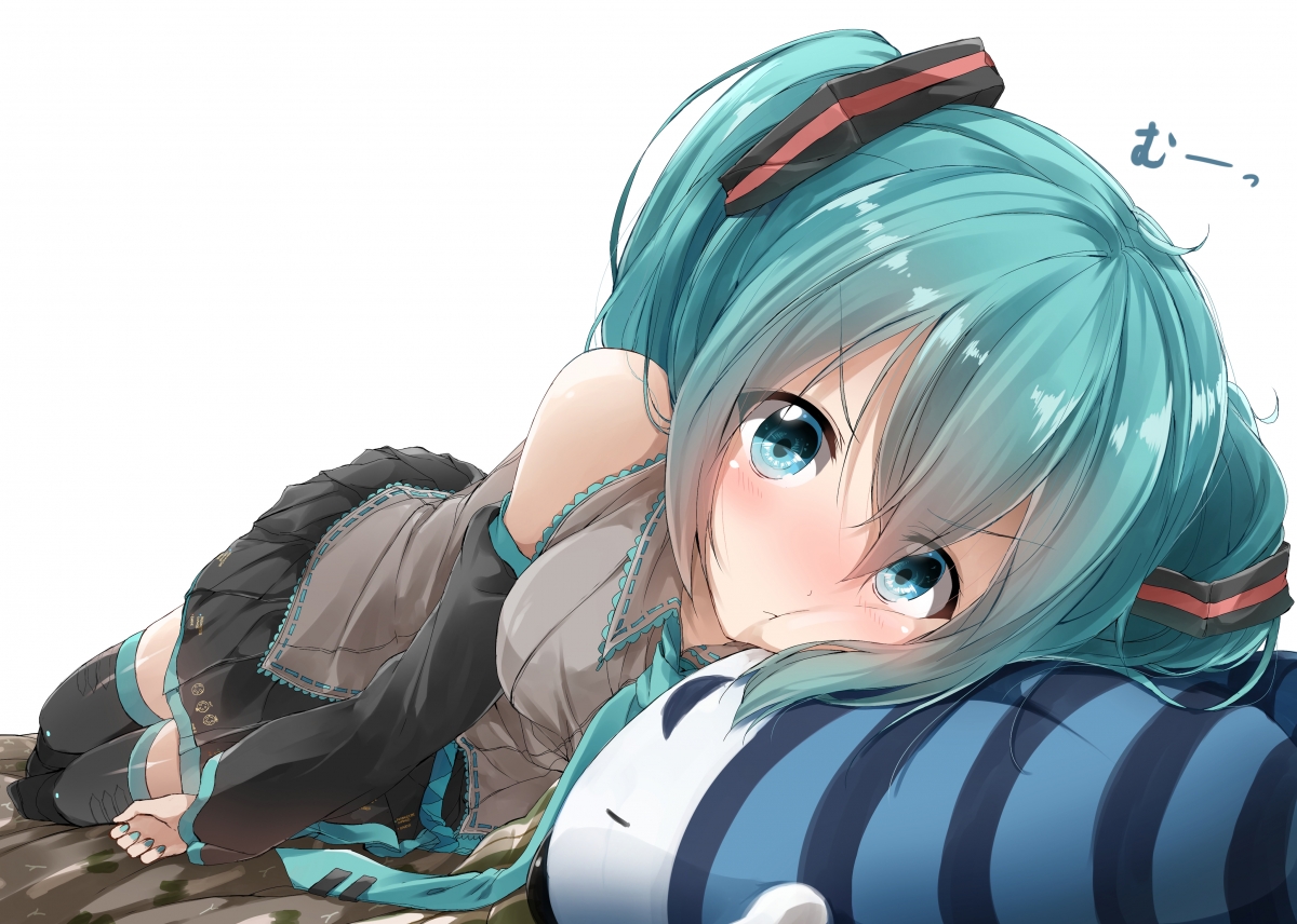 初音未来萌趣女生4K超清动漫壁纸，高清4096x2921分辨率，免费下载
