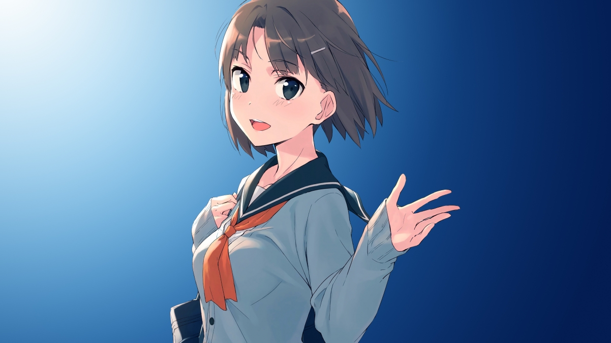 女学生校服风采，精选4K动漫壁纸，高清3840x2160下载