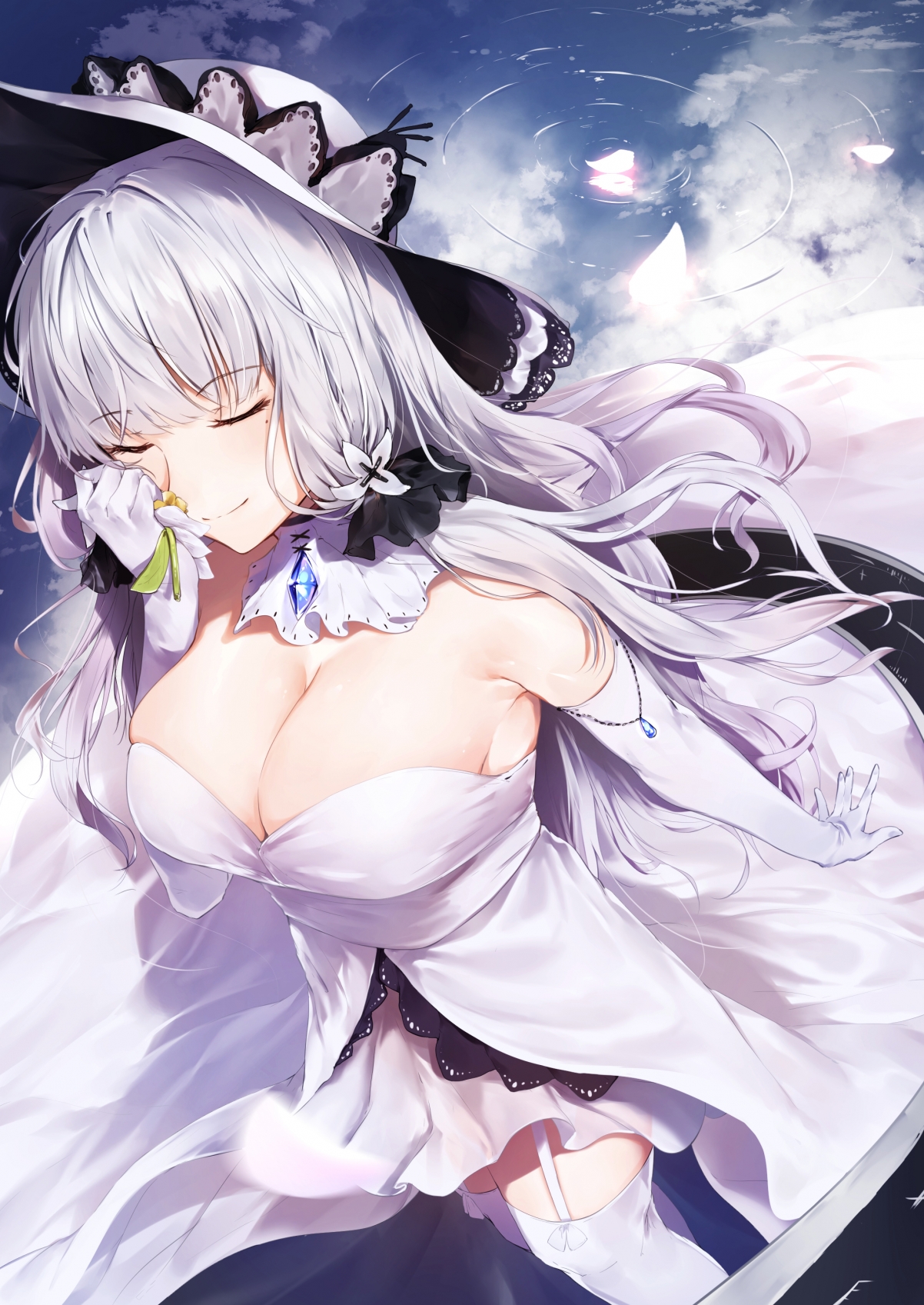 碧蓝航线光辉动漫美女长手套主题，超清3K/4K手机壁纸，2150x3035高清下载