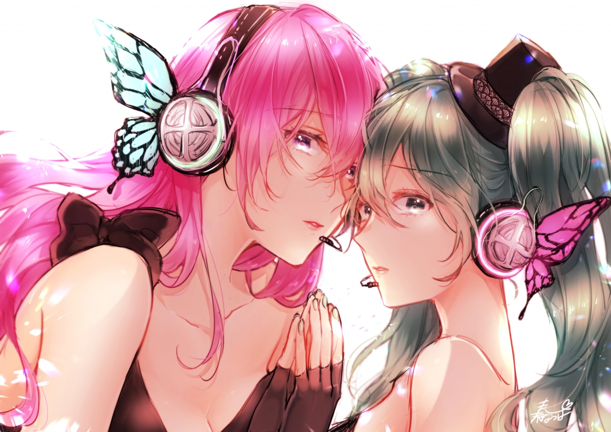 巡音流歌与初音未来百合精选，4K超清动漫壁纸，高清4093x2894大图下载