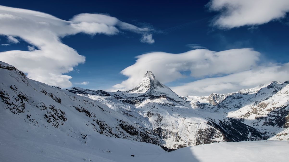 马特宏峰雪锥美景，惊艳4K壁纸，高清3840x2160下载
