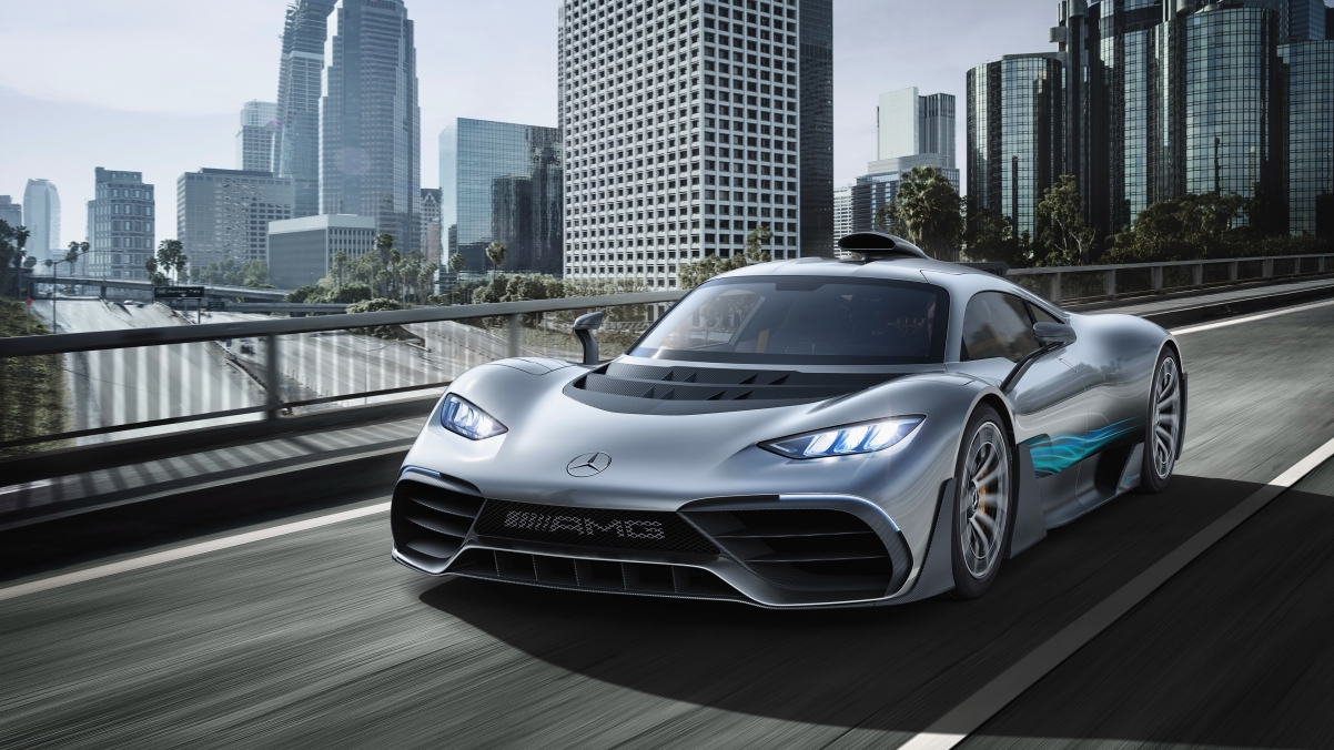 梅赛德斯-AMG Project One跑车惊艳亮相，超高清4K壁纸，3840x2160分辨率，一键下载！