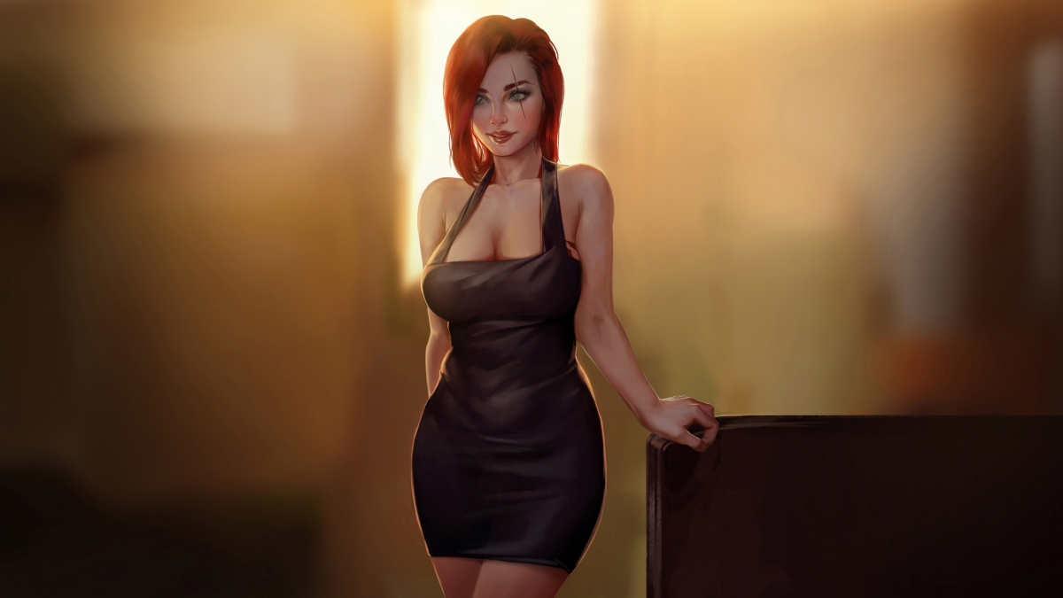 性感美女游戏角色，超清4K壁纸下载，精美画质4000x2250