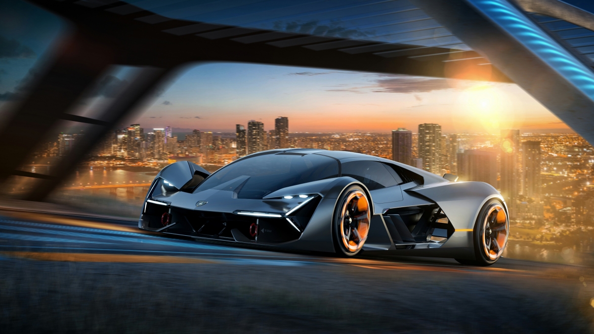 兰博基尼Terzo Millennio 极致4K高清壁纸下载，3840x2160分辨率汽车美图