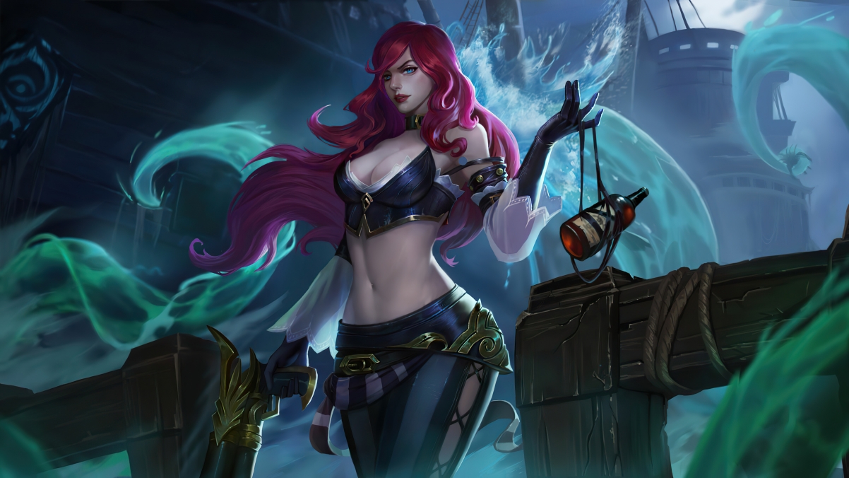 英雄联盟LOL，厄运小姐同人4K超高清壁纸，3840x2160分辨率，精美下载
