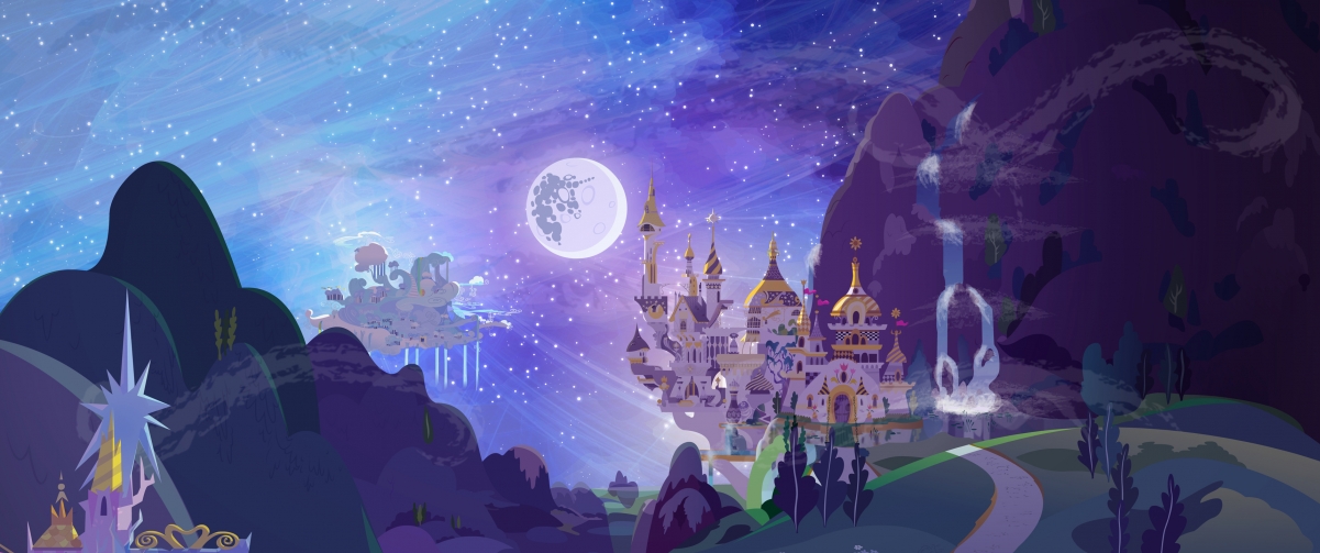命运之城，城堡之巅星空幻梦，4K高清游戏壁纸3440x1440免费下载