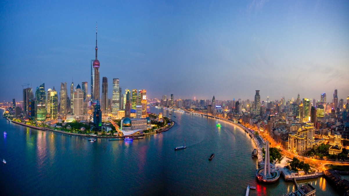 上海东方明珠绝美城市风光，超清4K壁纸，3840x2160高清下载