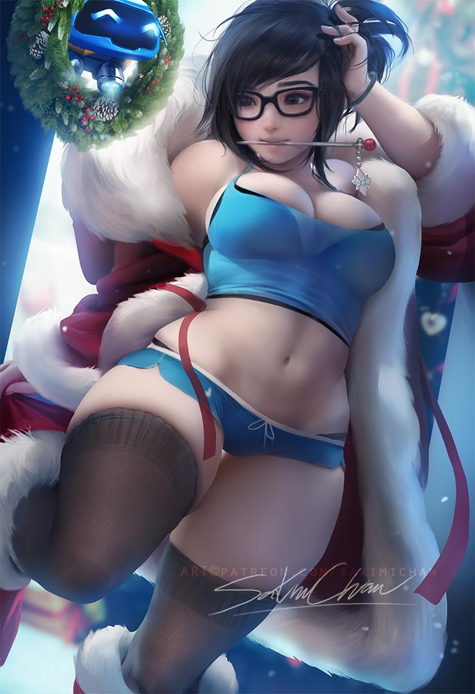 守望先锋圣诞特辑，美主题服饰、手机壁纸4K高清下载，尺寸684x1000