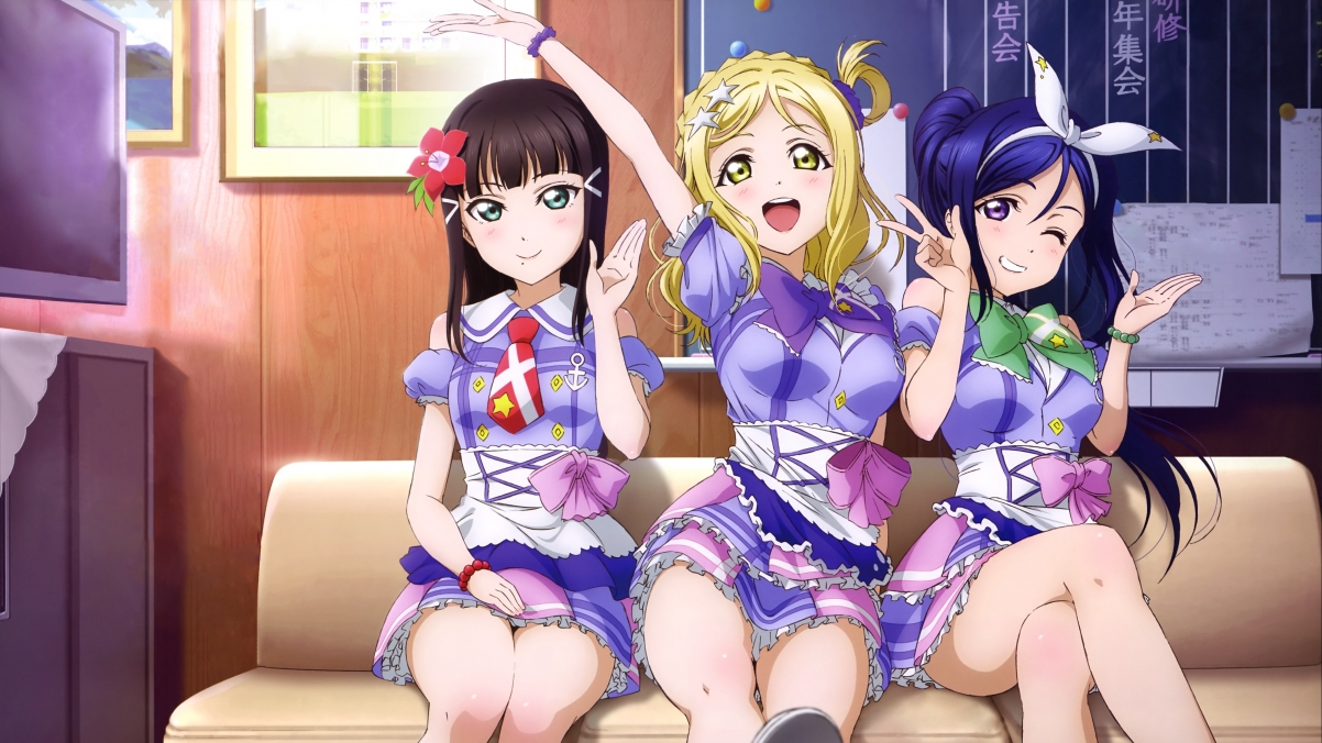 《Love Live! Sunshine》绝美动漫少女4K超清壁纸，3840x2160分辨率，免费下载