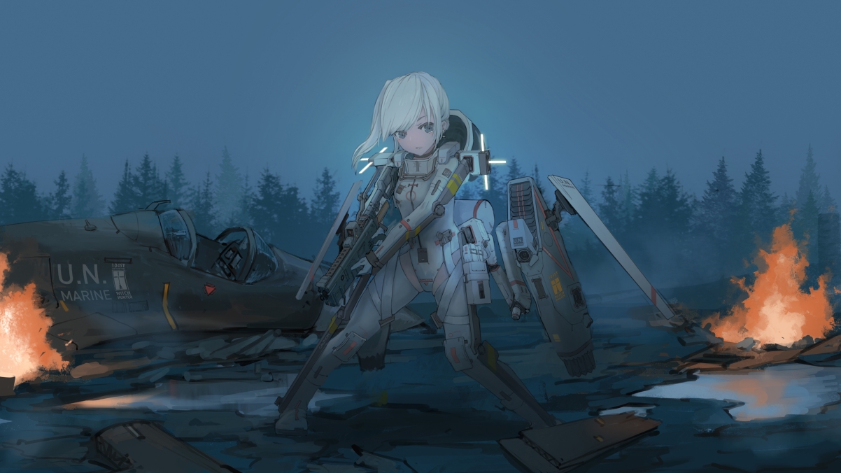 二次元少女战士4K超清壁纸，动漫美图3840x2160，一键下载！