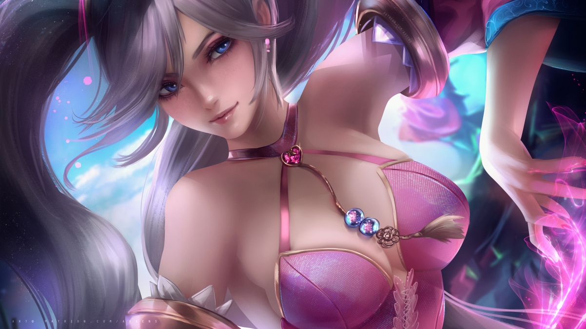 英雄联盟，琴瑟仙女娑娜绝美4K壁纸，3840x2160超清分辨率，免费下载！