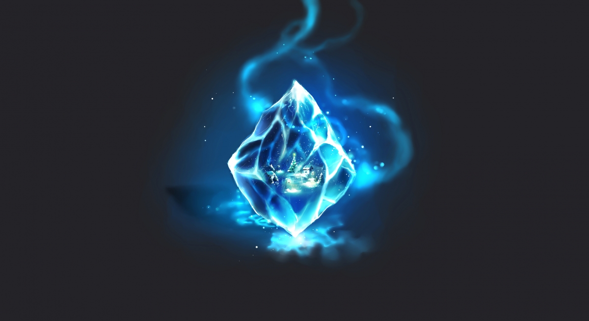 雪晶4K超高清动漫壁纸，精美4000x2182尺寸，免费下载欣赏
