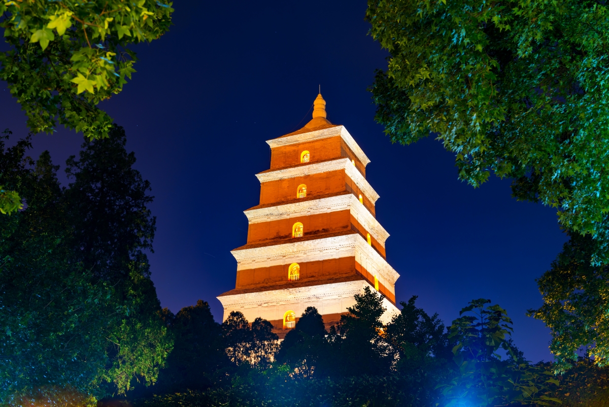 西安古镇绝美风光，4K高清图片素材，超清壁纸4000x2670免费下载