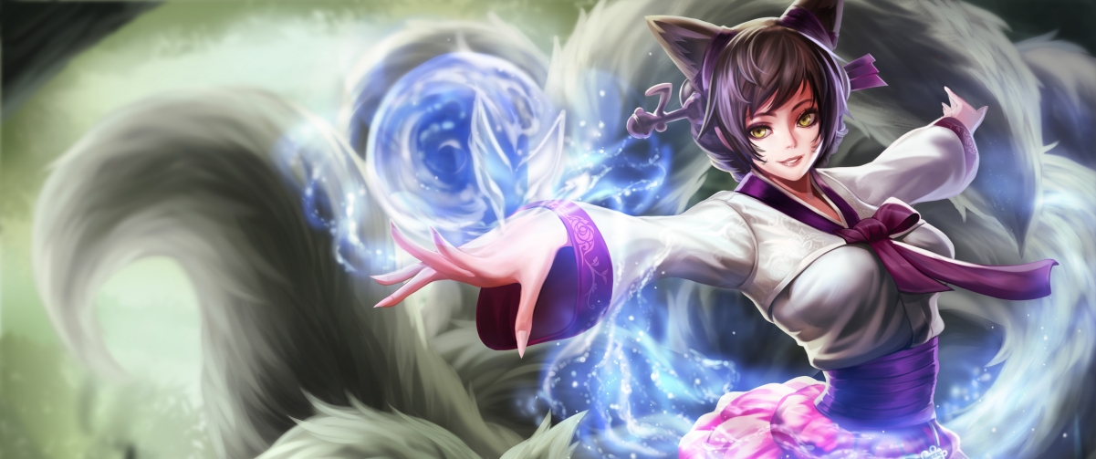 英雄联盟LOL九尾狐阿狸4K超清壁纸，3440x1440高清大图，一键下载！