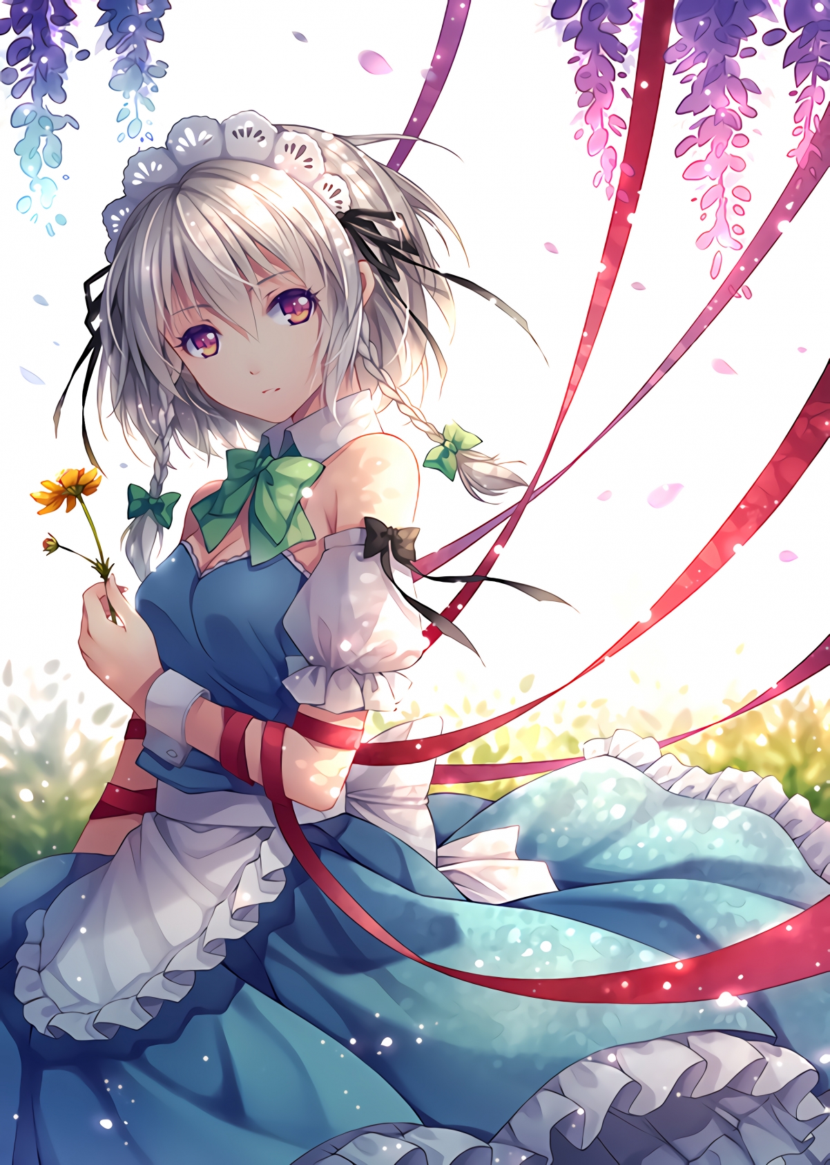 二次元女仆美图，4K超清手机壁纸，2280x3200分辨率，一键下载！