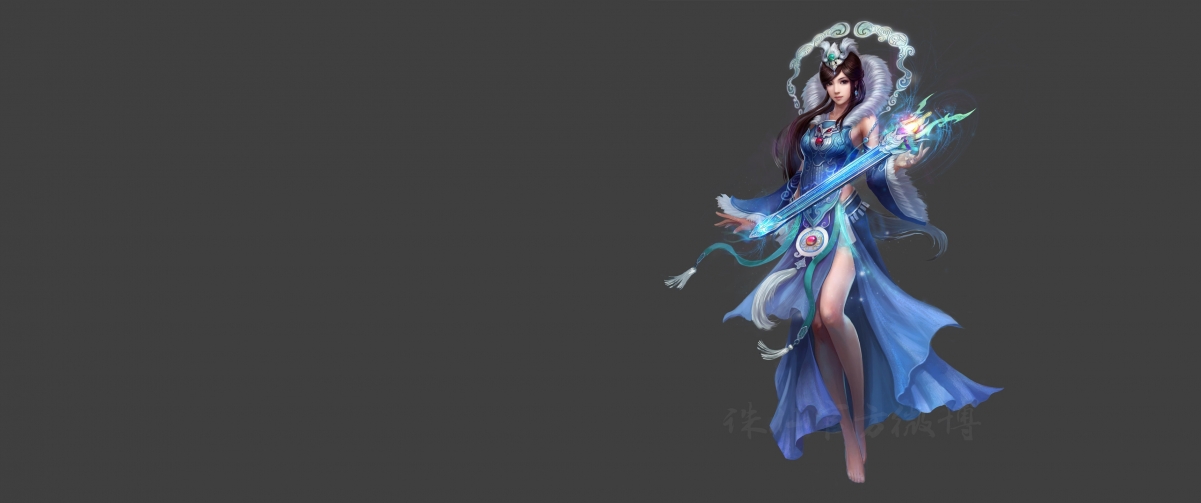 诛仙古风美女壁纸，4K高清游戏图片3440x1440，免费下载欣赏