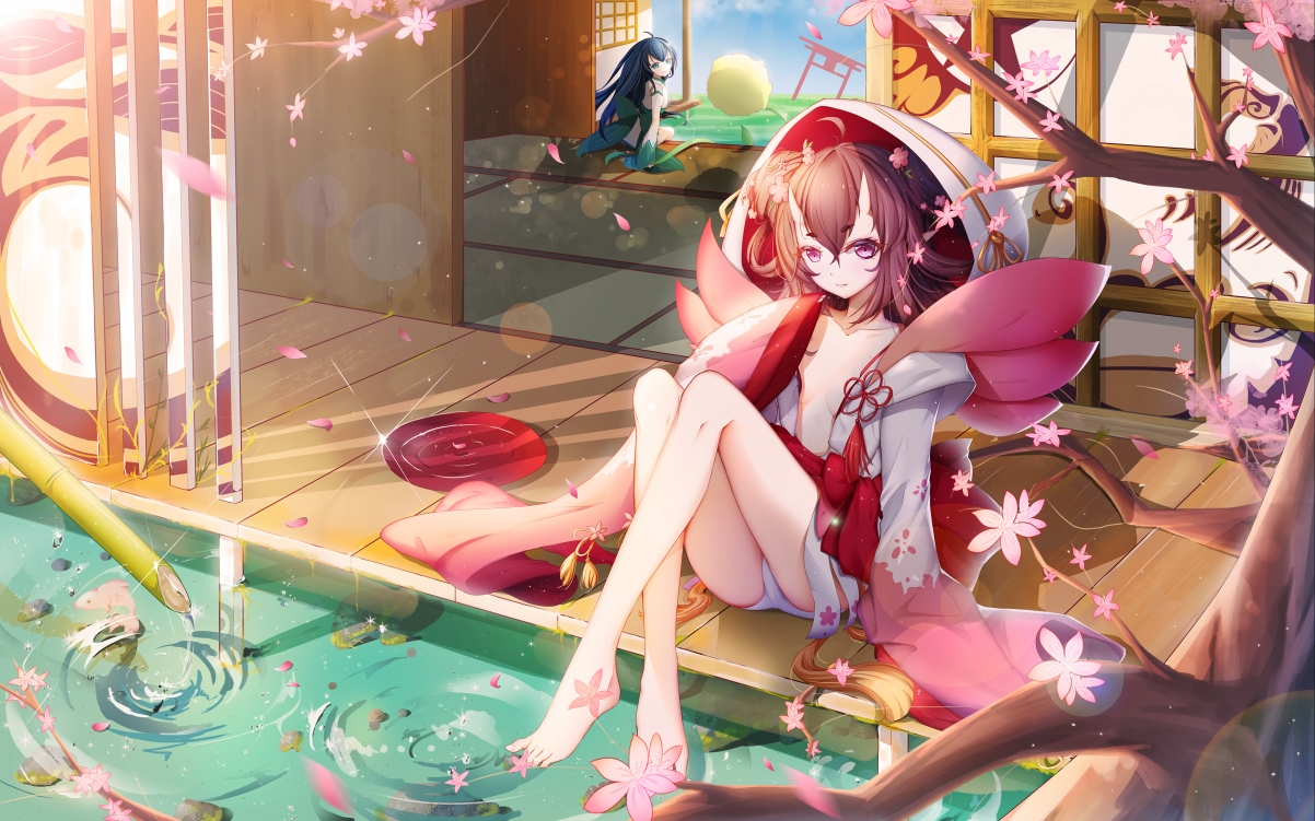浅春桃花妖，绝美4K动漫壁纸，高清3840x2400，一键下载尽享