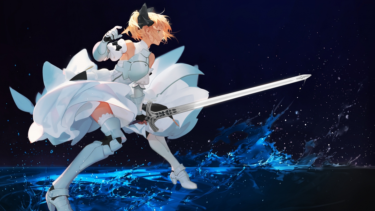 【超高清4K】Saber动漫壁纸精选，3840x2160分辨率，高清下载体验