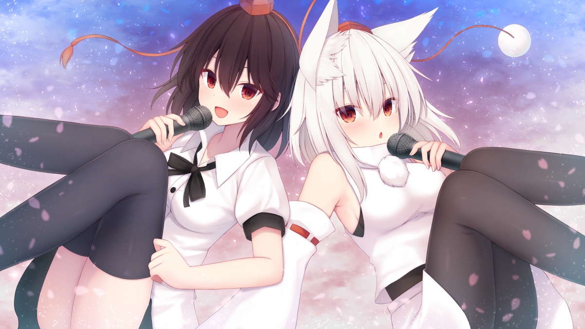 东方Project 少女歌唱绝美4K壁纸，高清动漫图片下载，3840x2160分辨率
