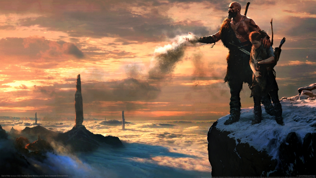 战神God of War 2017 精美原画壁纸，4K超高清3840x2160，免费下载