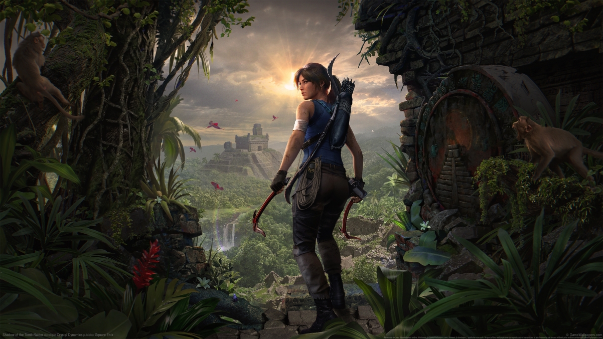 《Shadow of the Tomb Raider》4K高清壁纸，劳拉探险瞬间，畅享3840x2160极致视觉盛宴！