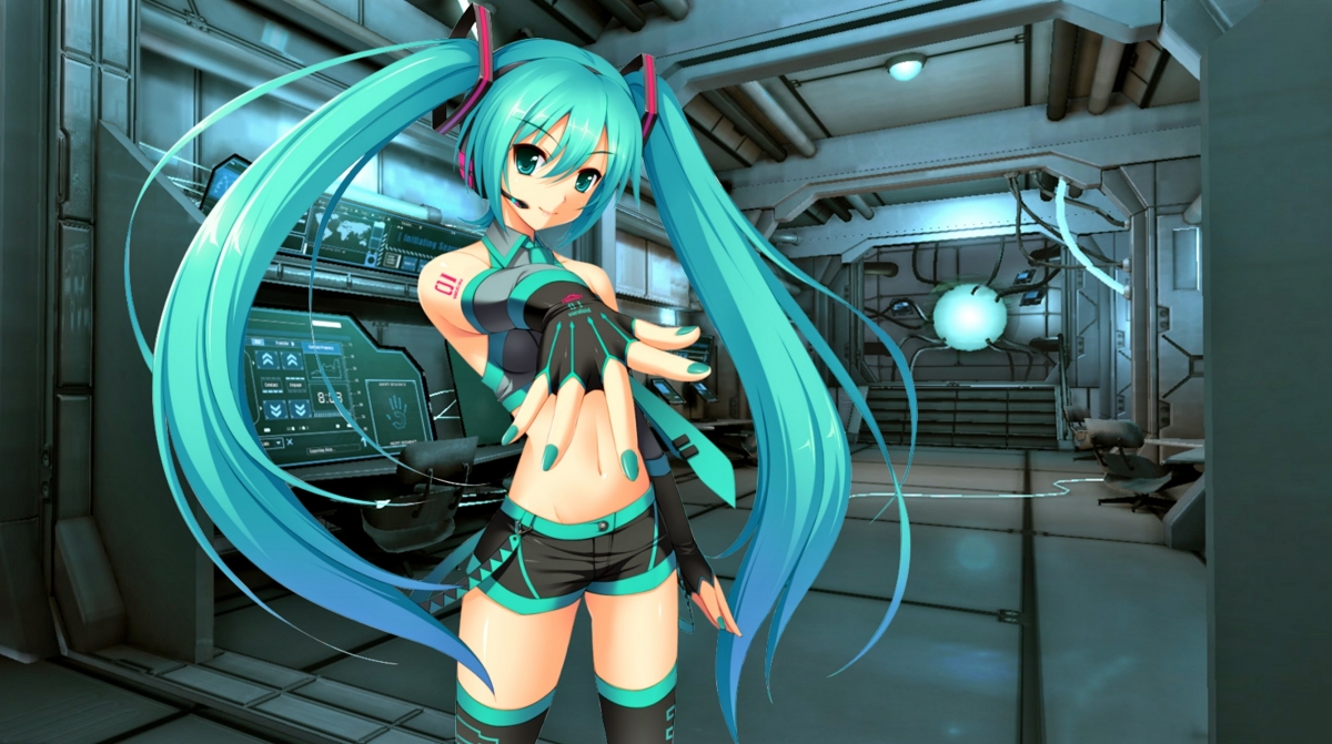 初音未来长发美少女4K动漫壁纸，二次元高清美图，4000x2235尺寸下载