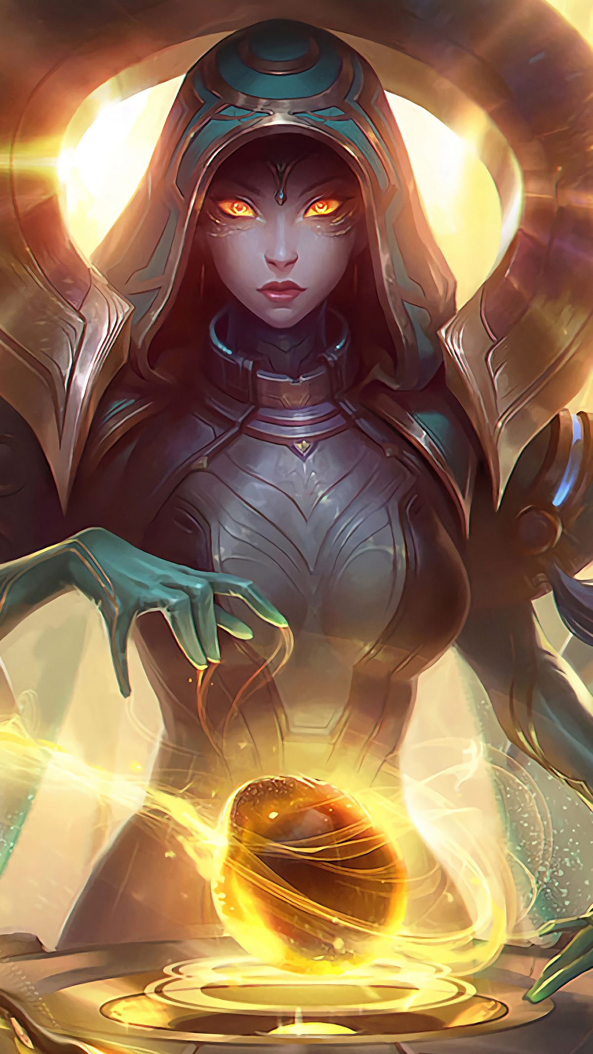 LOL英雄联盟奥德赛，娑娜绝美4K手机壁纸，2160x3840超清画质，免费下载