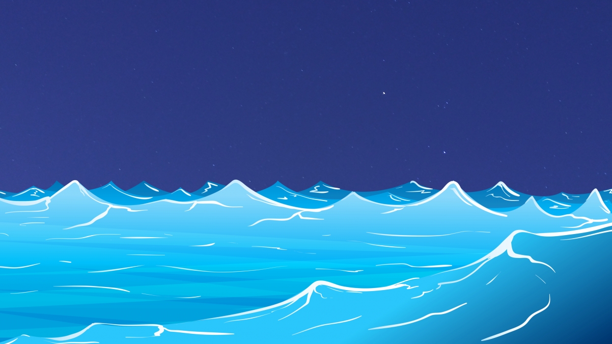 海洋绘画设计，精选4K超高清壁纸，3840x2160分辨率，一键下载背景美图