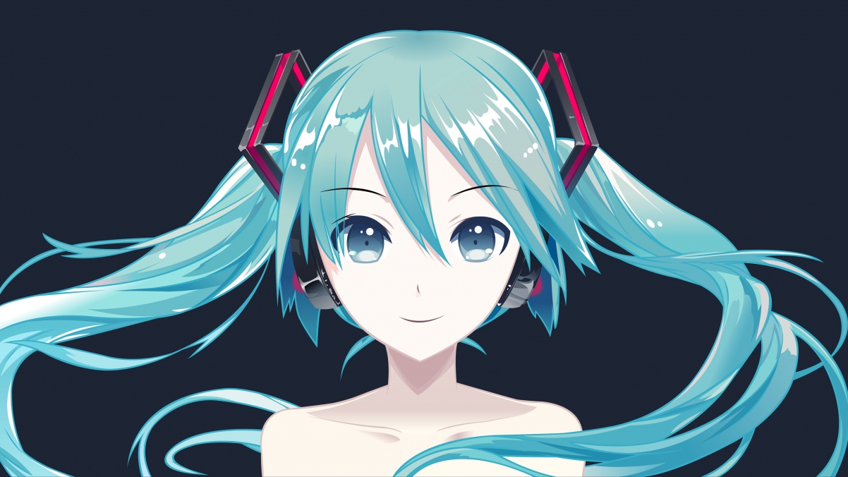 长发初音未来4K超清动漫壁纸，3840x2160高清大图，免费下载