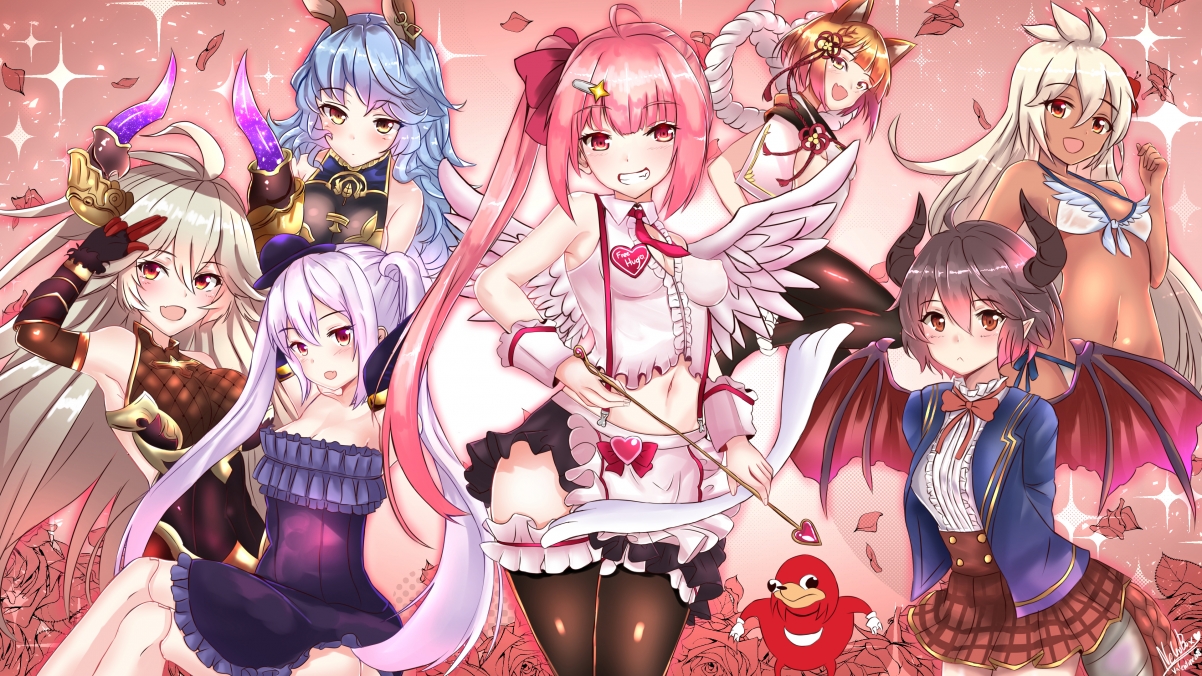情人节精选，甜美女生4K动漫壁纸，高清3840x2160分辨率，一键下载！