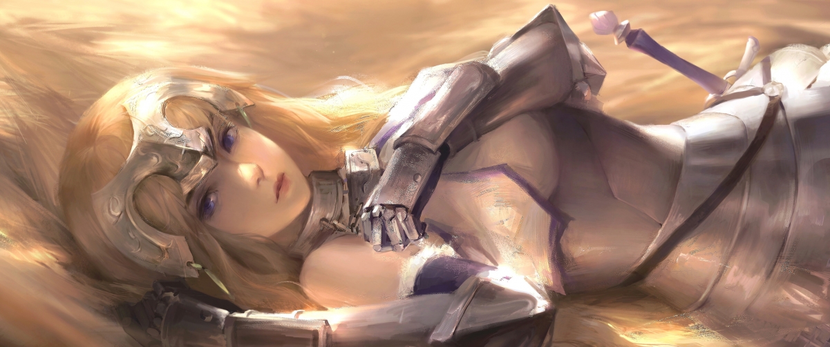 贞德4K超高清动漫壁纸，3440x1440分辨率精美下载