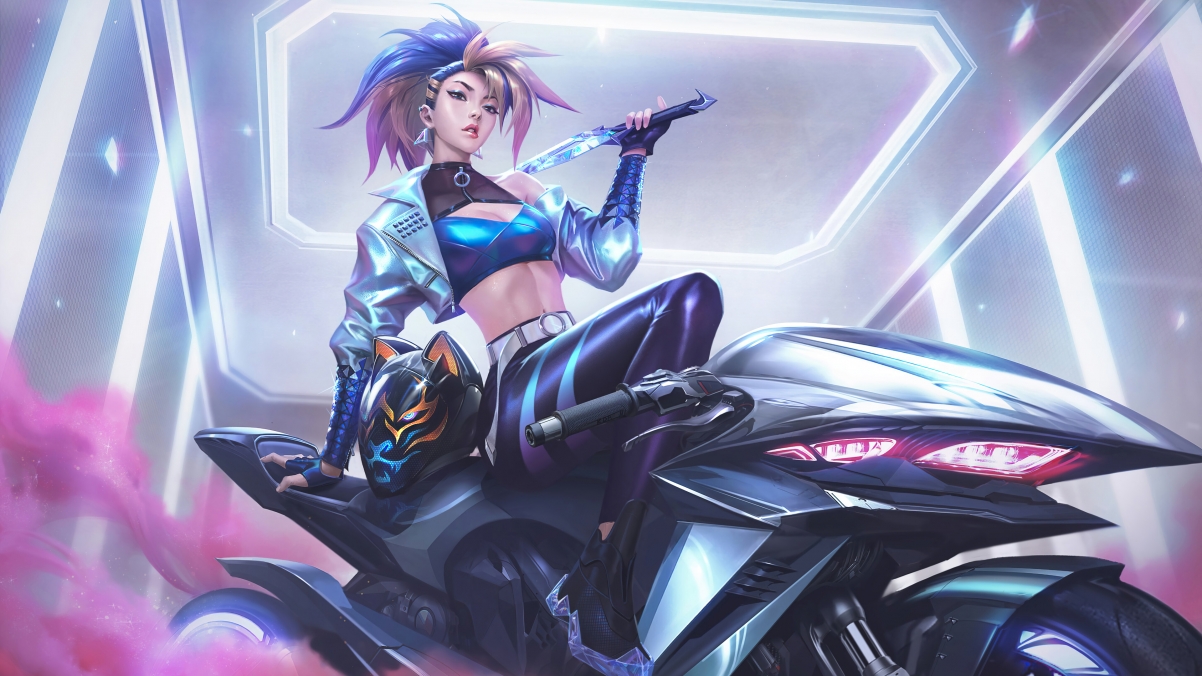 英雄联盟LOL，KDA ALL OUT阿卡丽绝美4K壁纸，3840x2160高清大图，一键下载！
